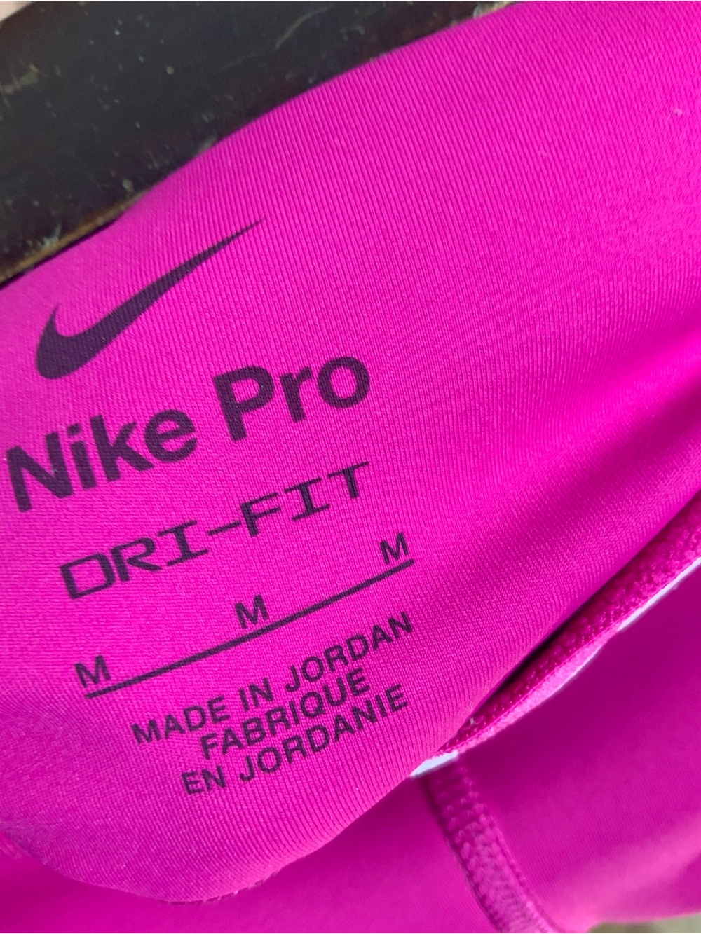 Nike Pro Dri-FIT Women's Pink Athletic Leggings Size M Training Workout Gym - Picture 4 of 8